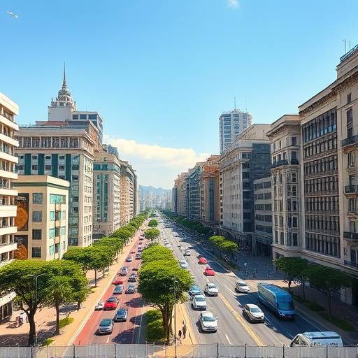 Vista da Avenida Brigadeiro Faria Lima, um dos principais centros financeiros de S√£o Paulo